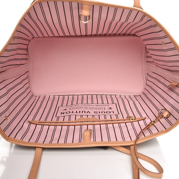 💎✨Rose Ballerine Interior✨💎Louis Vuitton LV Neverfull MM Shoulder tote - Picture 6 of 15